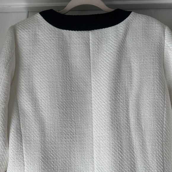 NWT, J. Crew White and Black Blazer with Gold Buttons, plus size, size 16 office - Picture 9 of 12